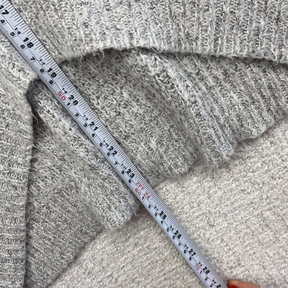 JDY Jacqueline De young Crochet knitted long sleeve Light Grey Jumper Women Sz S - Picture 8 of 15